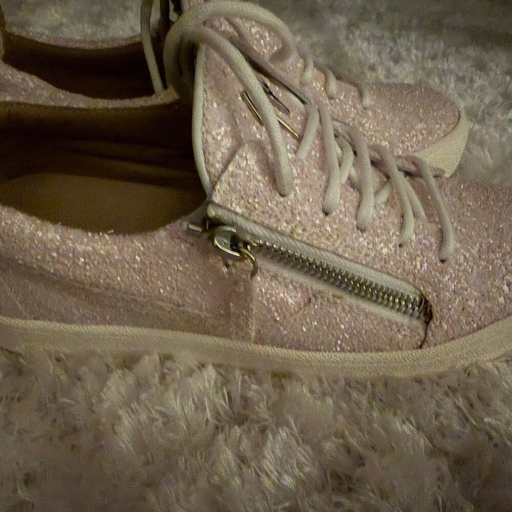 Giuseppe Zanotti Pale Pink Sneakers Size 39